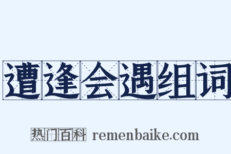 遭逢会遇组词是什么意思的图片